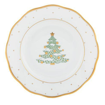 Harrell-Powell Wedding Registry: Herend Christmas Tree Dessert Plate