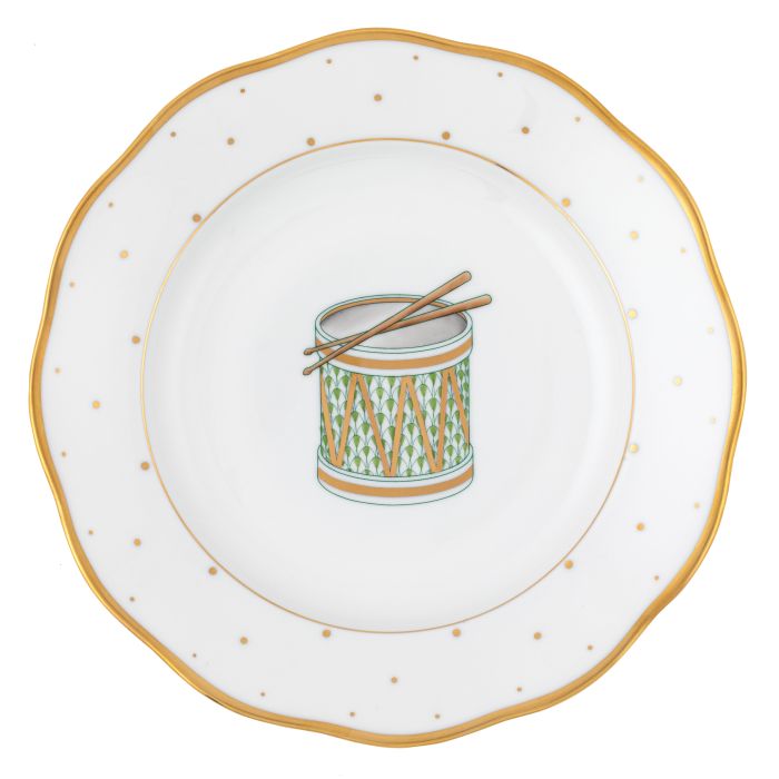 Liggett and Ives Wedding Registry: Herend Christmas Drum Dessert Plate