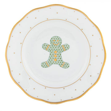 Stoughton-Bunting Registry: Herend Gingerbreadman Dessert Plate