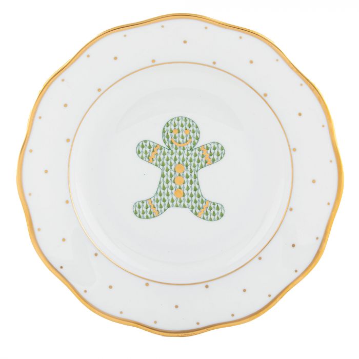 Stoughton-Bunting Registry: Herend Gingerbreadman Dessert Plate