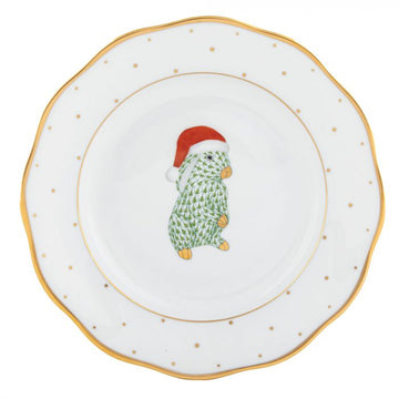 Herend Santa Bunny Dessert Plate