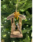 Driftwood Holy Family with Star Ornament