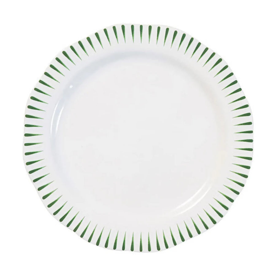 Mannen-Garrett Wedding Registry: Juliska Sitio Stripe Green Dinner Plate