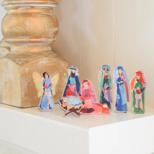 Lauren Dunn Acrylic Nativity Set-Small