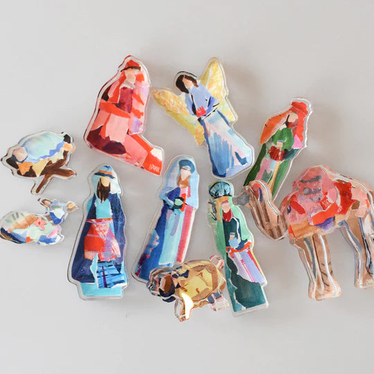 Lauren Dunn Acrylic Nativity Set-Small