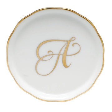 Herend Monogrammed Ring Dish