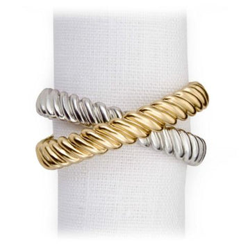 Harrell-Powell Wedding Registry: L'Objet Deco Twist Napkin Ring (Set of 4)