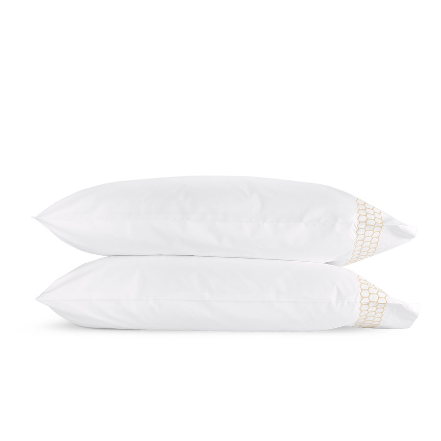 Walter and Doshi Wedding Registry: Matouk Truffle Liana Queen Standard Pillowcases