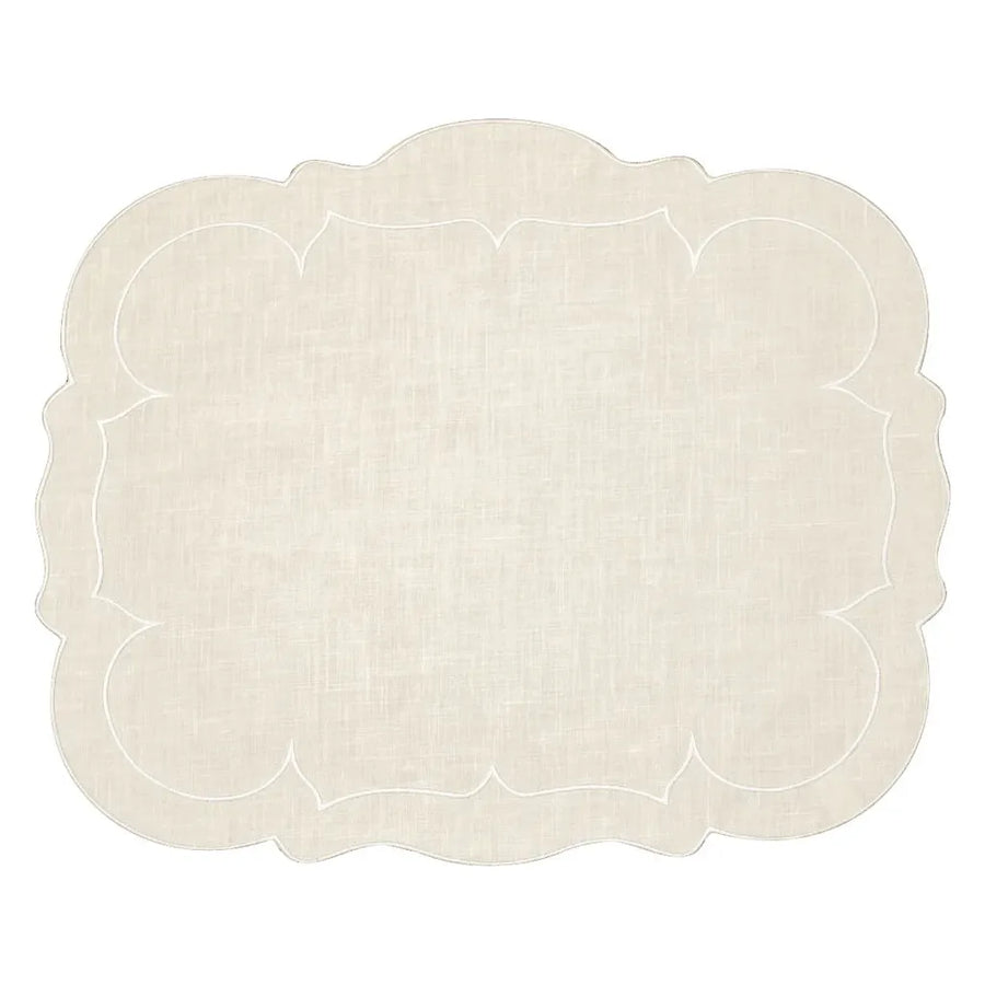 Liggett and Ives Wedding Registry: Skyros Rectangular Linho Placemat in Linen