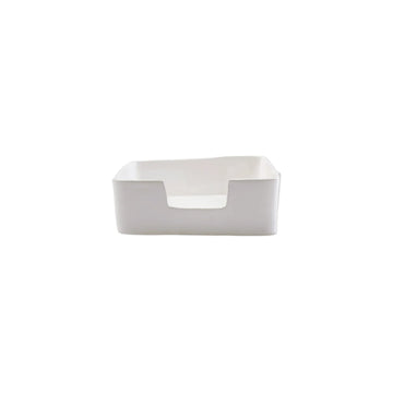 Vietri Lastra Melamine White Dinner Napkin Holder