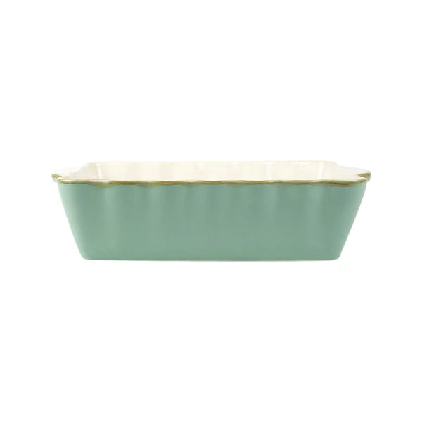 Walter and Doshi Wedding Registry: Vietri Medium Aqua Baker