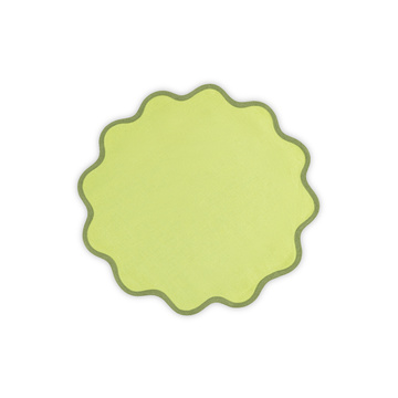 Burrow-Prewitt Wedding Registry: Matouk Peridot and Grass Scalloped Placemat (Set of 4)