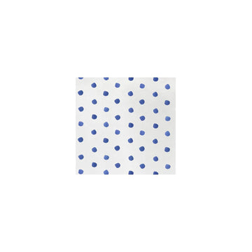 Vietri Papersoft Napkins - Dot Blue : Cocktail- Pack of 20