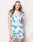 Petite Plume St. Tropez Palms Pajama Short Set