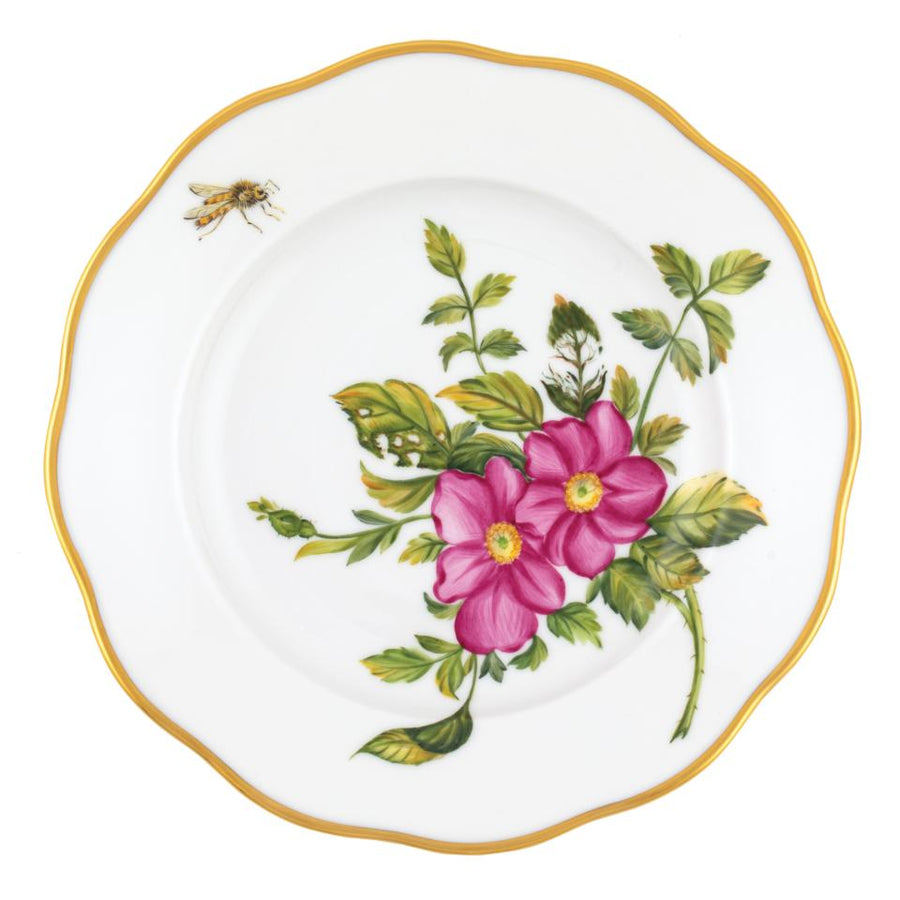 Cowden and Galvin Wedding Registry: Herend American Wildflower Salad Plate - Prairie Rose