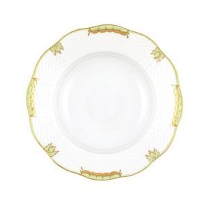 Stoughton-Bunting Registry: Herend Princess Victoria Green Rimmed Soup Plate