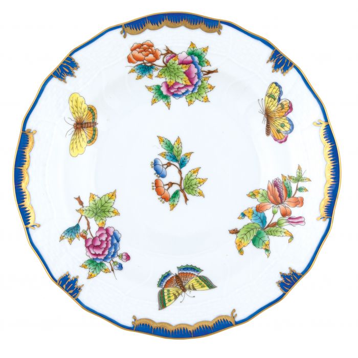 Mannen-Garrett Wedding Registry: Herend Queen Victoria Blue Dessert Plate