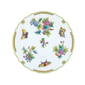 Stoughton-Bunting Registry: Herend Queen Victoria Green Dinner Plate