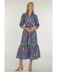 Elizabeth James The Label Bonnie Dress in Secret Garden Sapphire