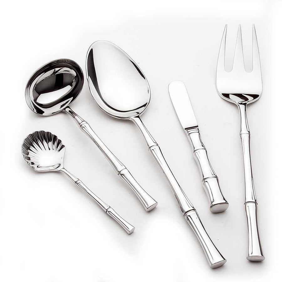 Turner and Robison Wedding Registry: Ricci Bamboo Flatware - 5-Piece Hostess Set