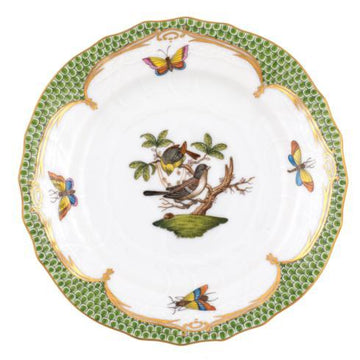 Hunt-Puth Wedding Registry: Rothschild Bird Green Border Bread & Butter Plate