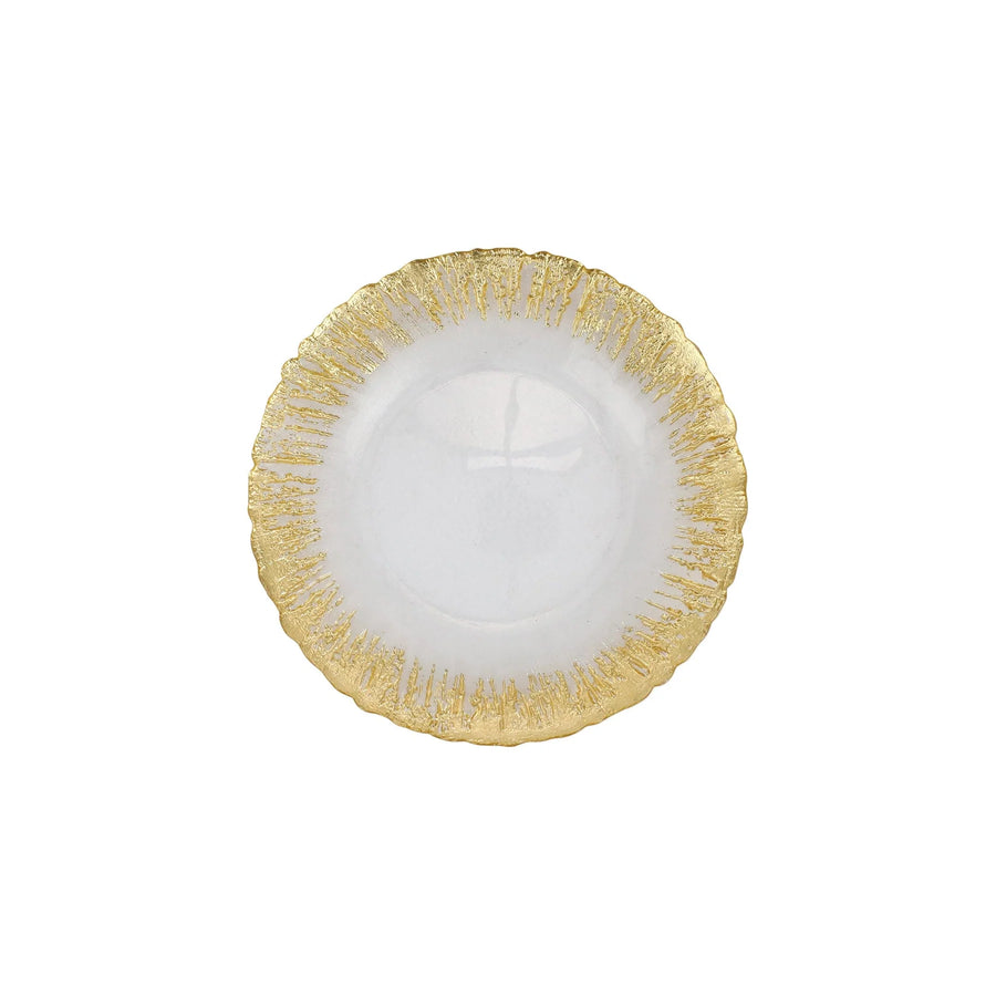 Lewis and Underwood Wedding Registry: Vietri Rufolo Gold Brushstroke Canape Plate