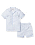 Petite Plume La Mer Twill Pajama Short Set