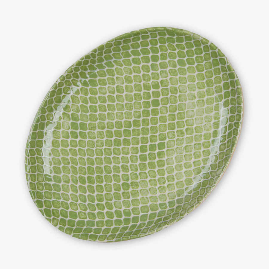 Liggett and Ives Wedding Registry: Terra Firma Ceramics Green Oval Platter