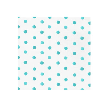 Vietri Papersoft Napkins Aqua Dot Dinner - Pack of 20