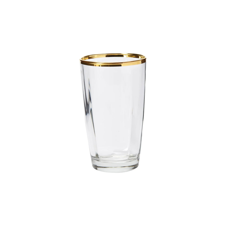 Hunt-Puth Wedding Registry: Vietri Optical Gold High Ball Glass