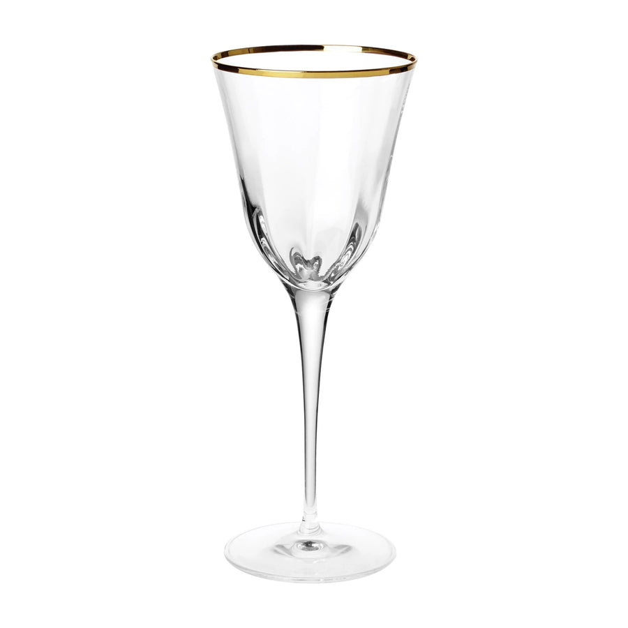 Hunt-Puth Wedding Registry: Vietri Optical Gold Wine Glass