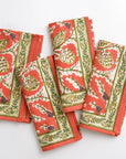 Pomegranate Palm Beach Pinecone Napkin Set of 4