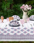 Pomegranate Sagar Blue & Magenta Tablecloth