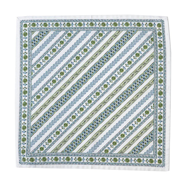 Juliska Seville Stripe Napkin in Green