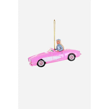 Pink Corvette Ornament