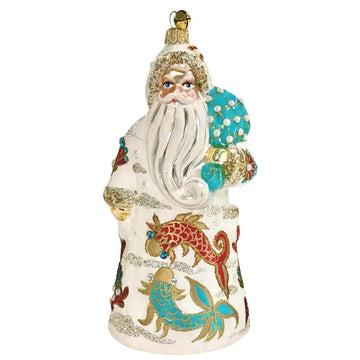 Seawaves Santa Ornament