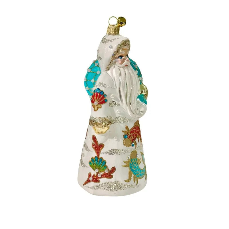 Seawaves Santa Ornament