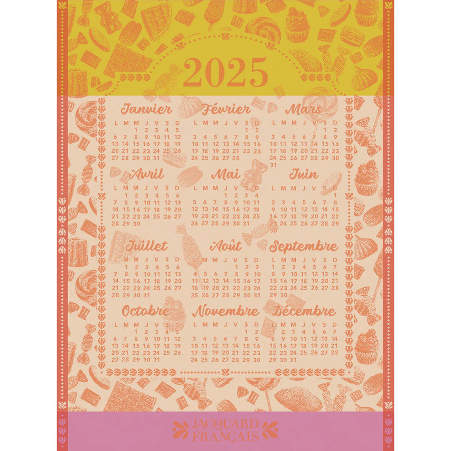 Le Jacquard Francais 2025 Tea Towel Calendar