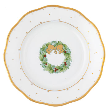 Herend Christmas Wreath Dessert Plate