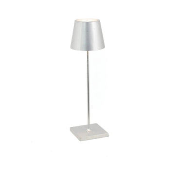 Zafferano America Poldina Pro Cordless Lamp - Silver Leaf