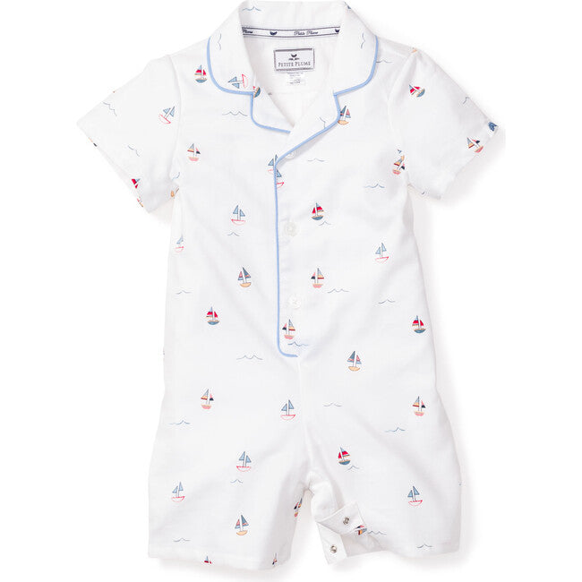 Petite Plume Baby's Summer Romper in Bateau